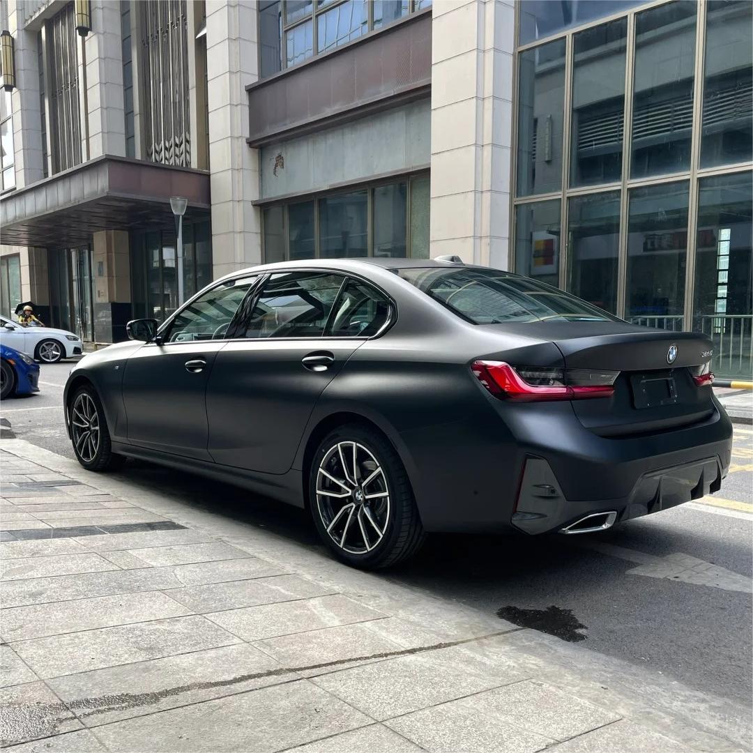 Matte Forsted Black Car Vinyl Wrap PET