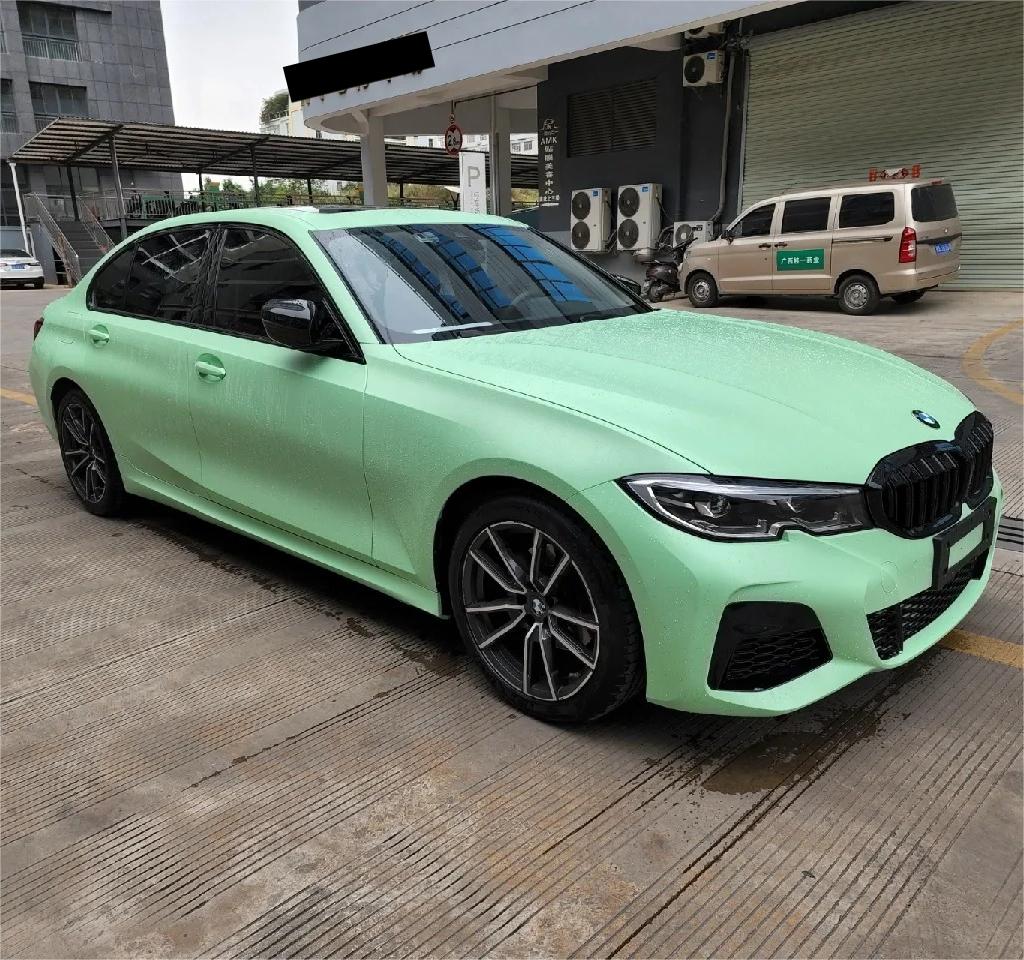 Matte Hazy Green Car Vinyl Wrap