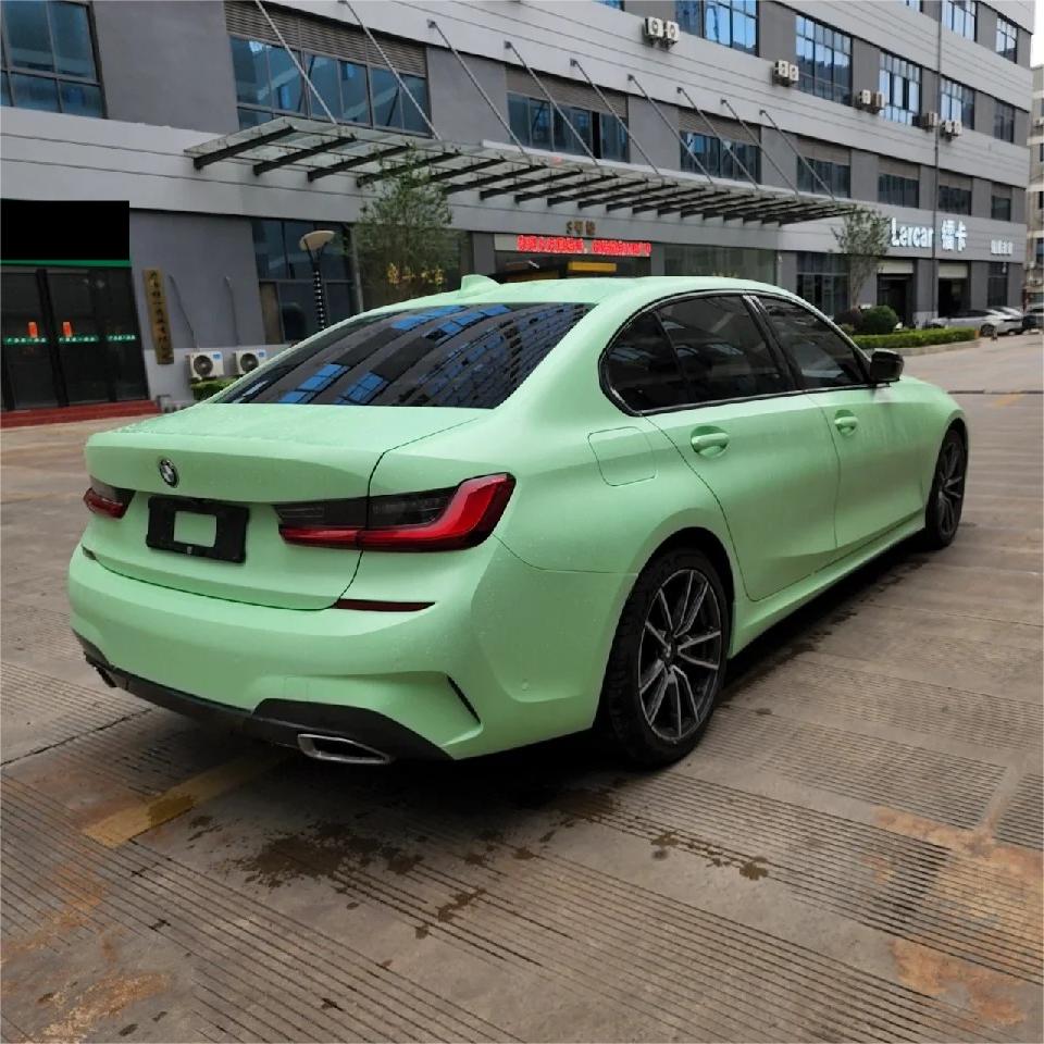 Matte Hazy Green Car Vinyl Wrap