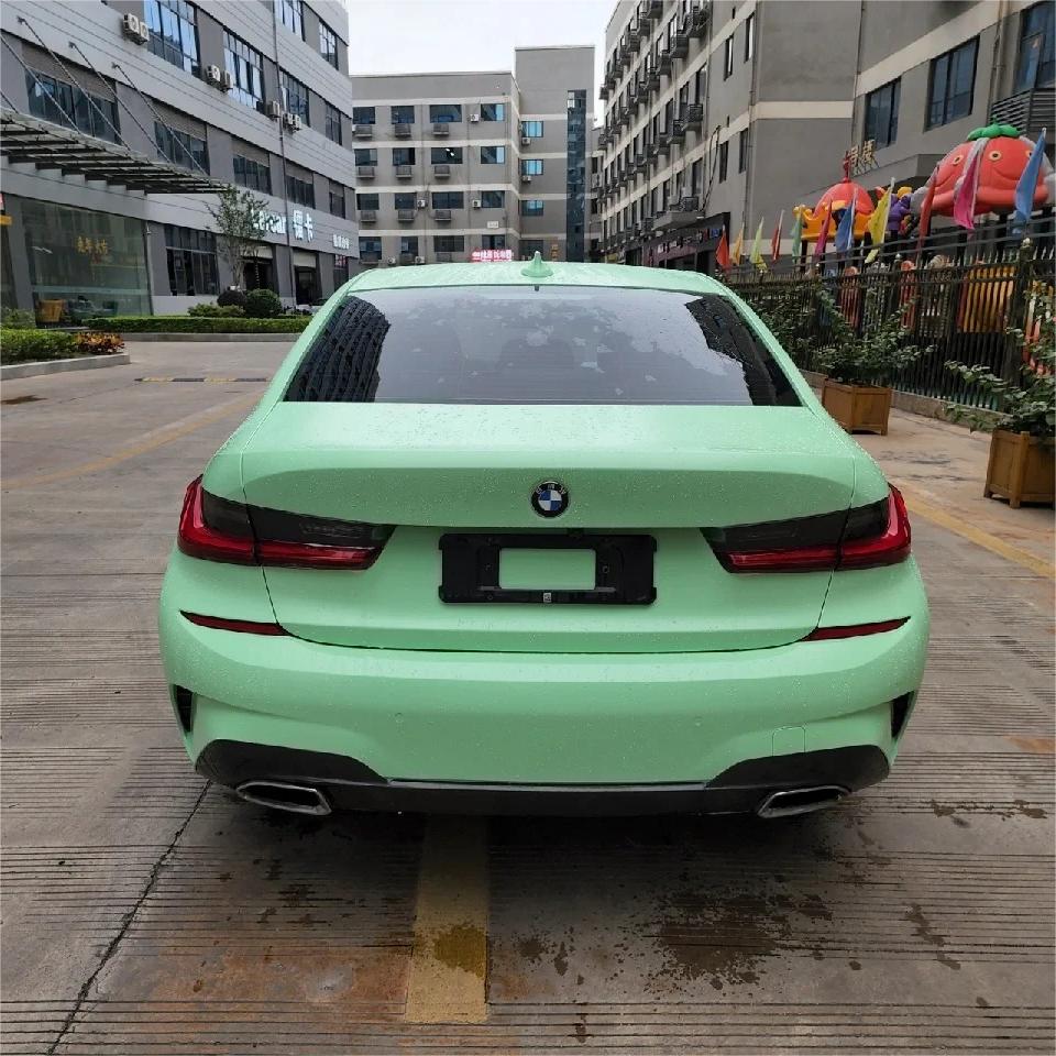 Matte Hazy Green Car Vinyl Wrap