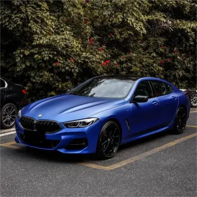 Matte Metallic Satin Blueberry Car Vinyl Wrap 02