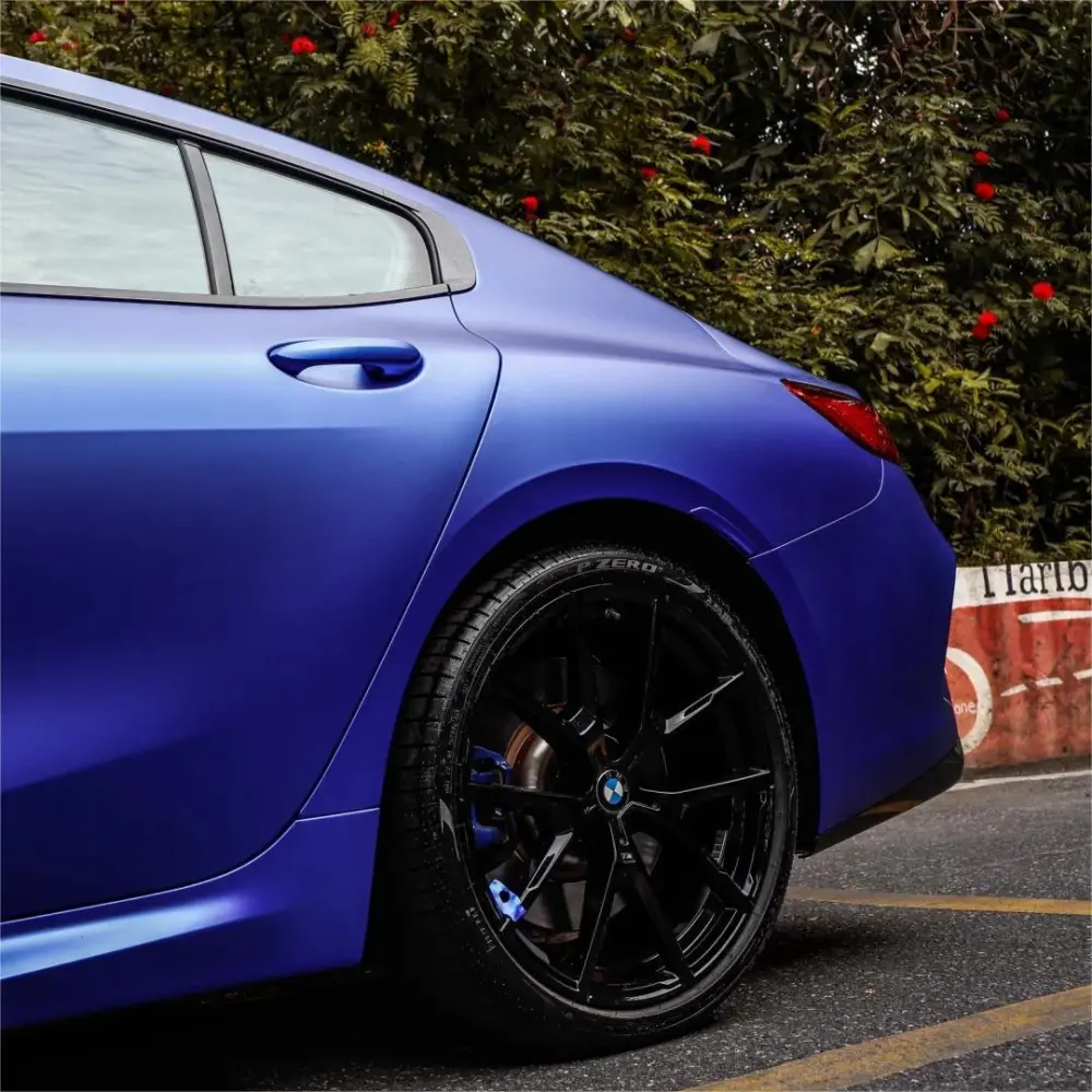 Best Matte Blueberry Car Wrap Metallic Blueberry Vinyl Wraps ALUKOVINYL