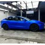 Matte Metallic Satin Chrome Blue Car Vinyl Wrap PET