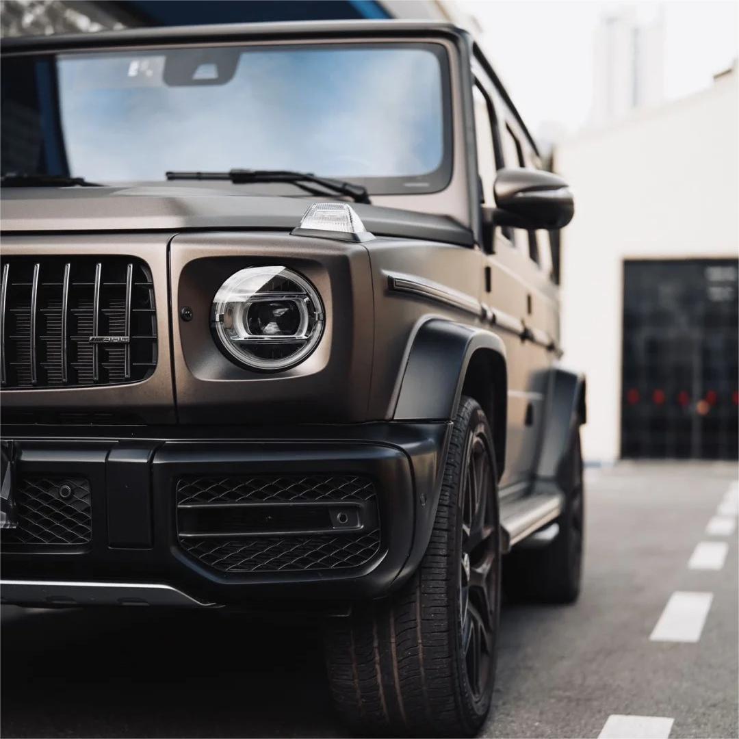 Matte Metallic Satin Deep Brown Grey Car Vinyl Wrap