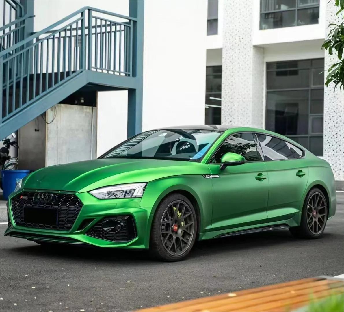 Matte Metallic Satin Flame Green Car Vinyl Wrap 