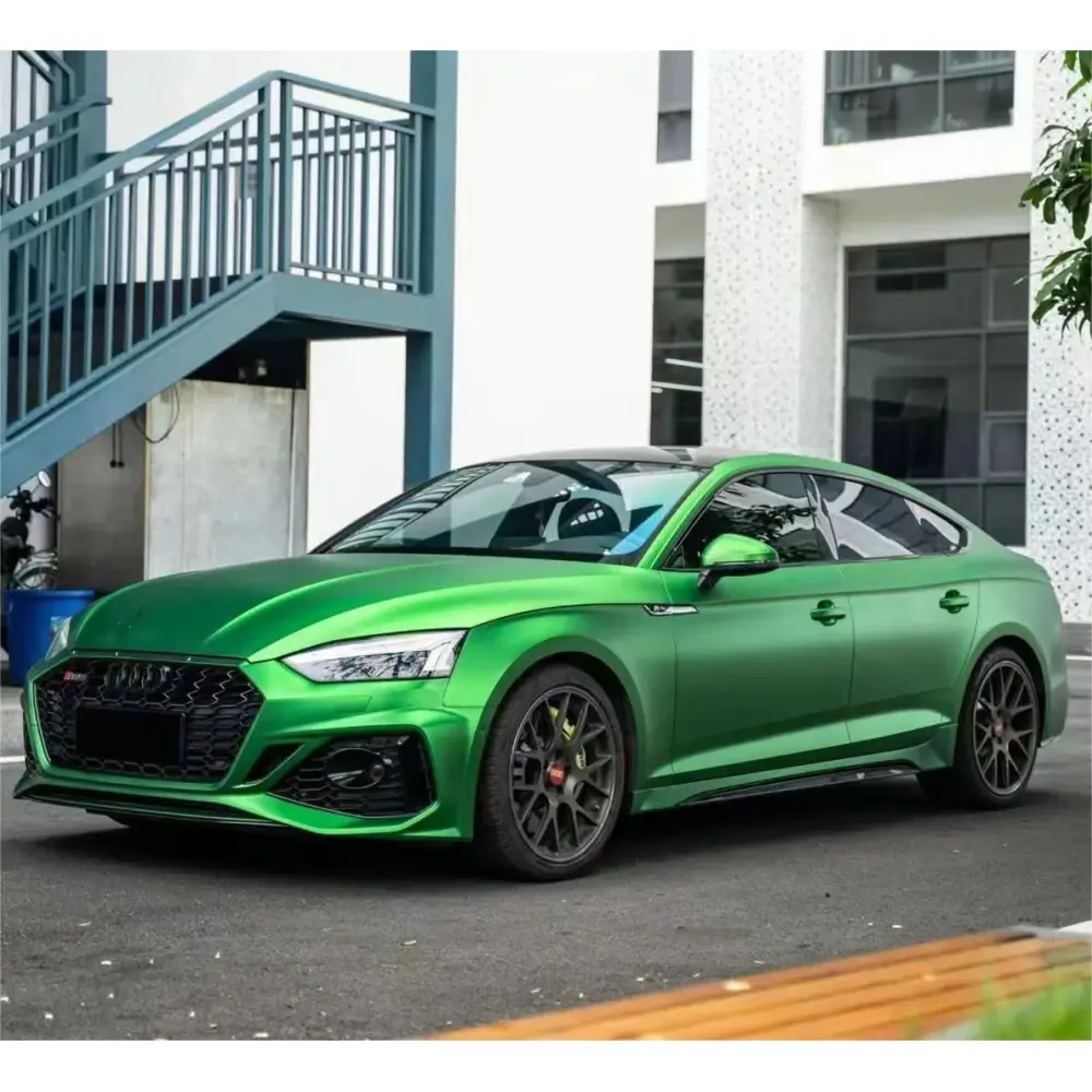 Matte Metallic Satin Flame Green Car Vinyl Wrap 