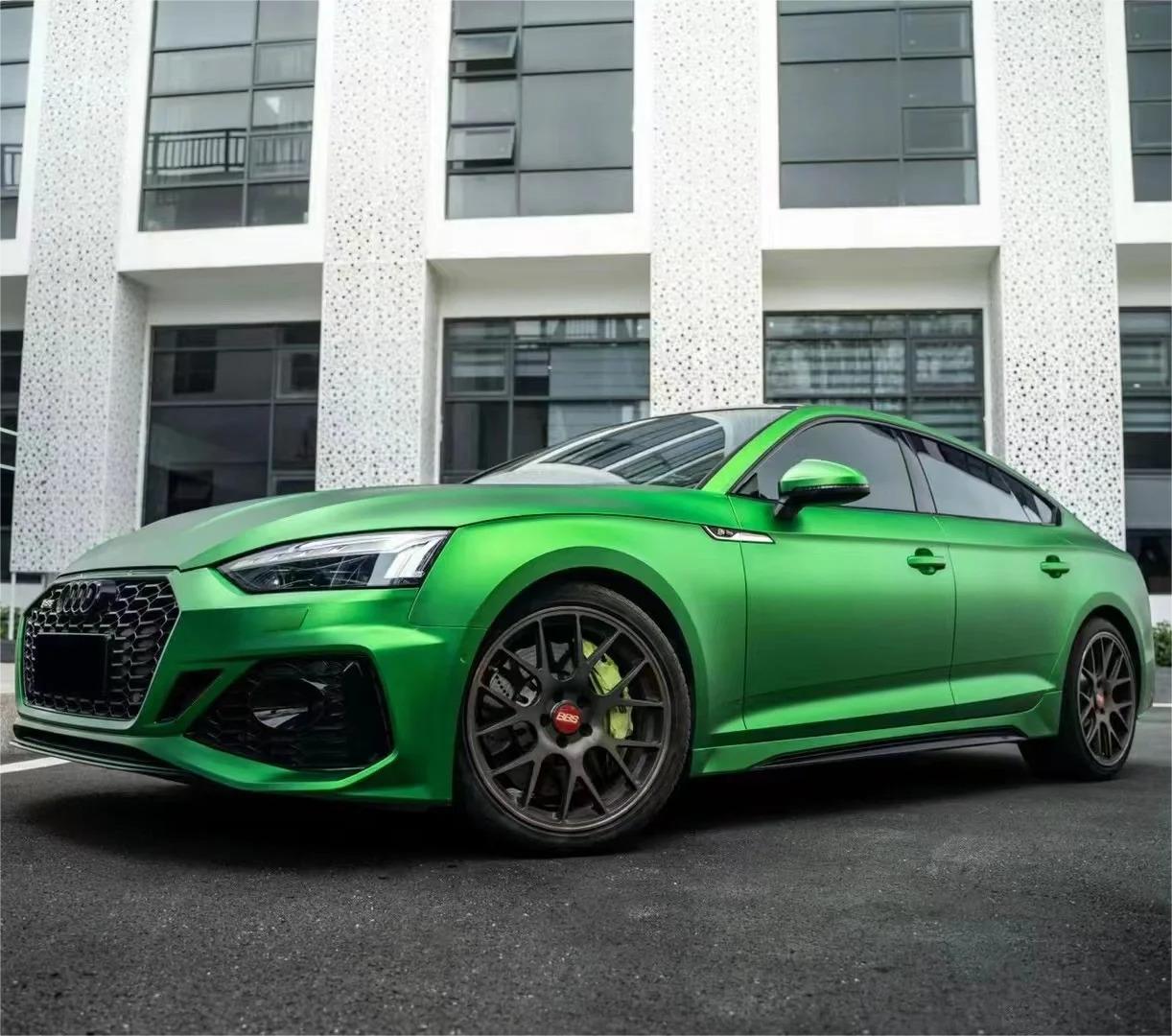 Matte Metallic Satin Flame Green Car Vinyl Wrap 