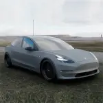 Matte Satin Battleship Grey Car Vinyl Wrap