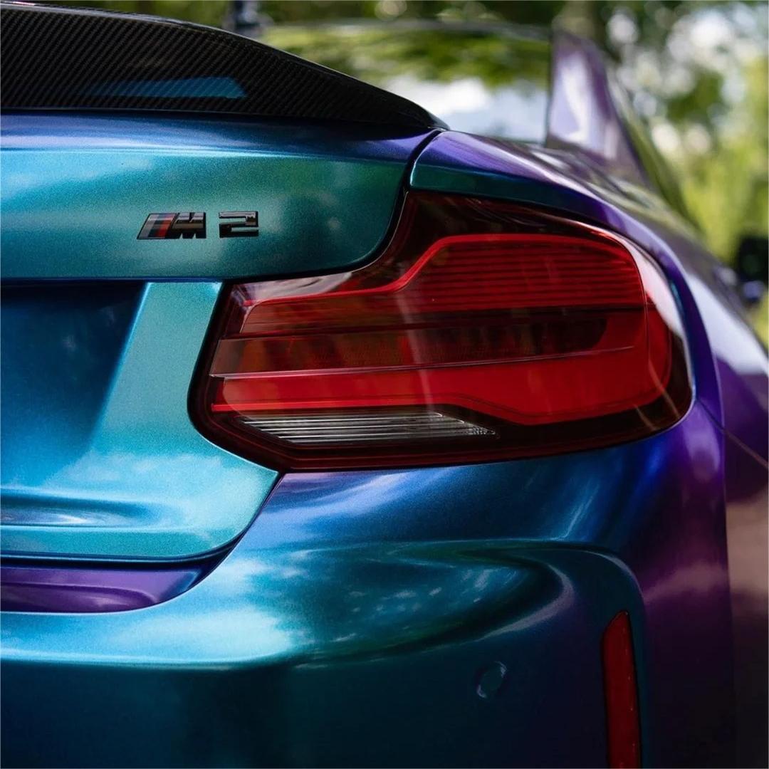 Gloss Metallic Chameleon Diamond Purple Blue Car Vinyl Wrap