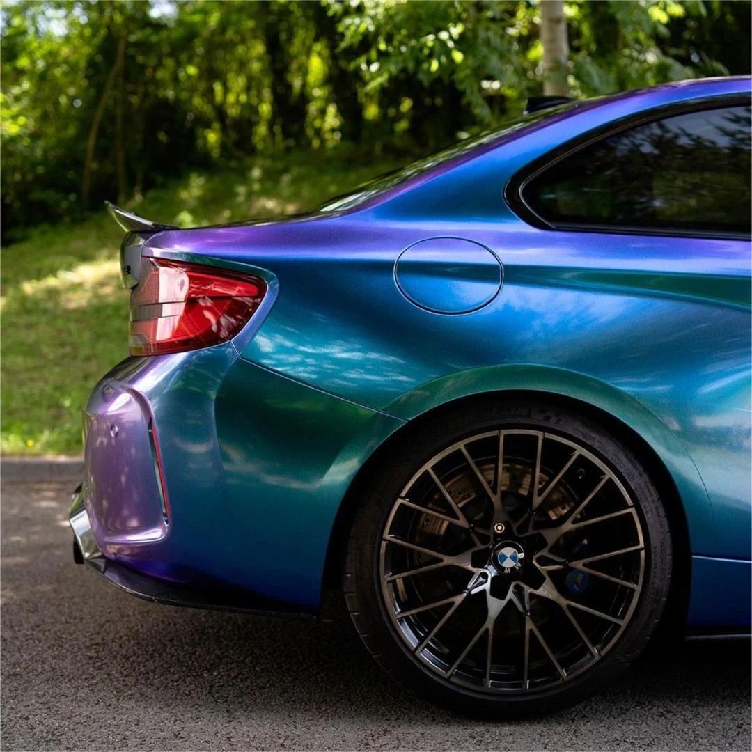 Gloss Metallic Chameleon Diamond Purple Blue Car Vinyl Wrap