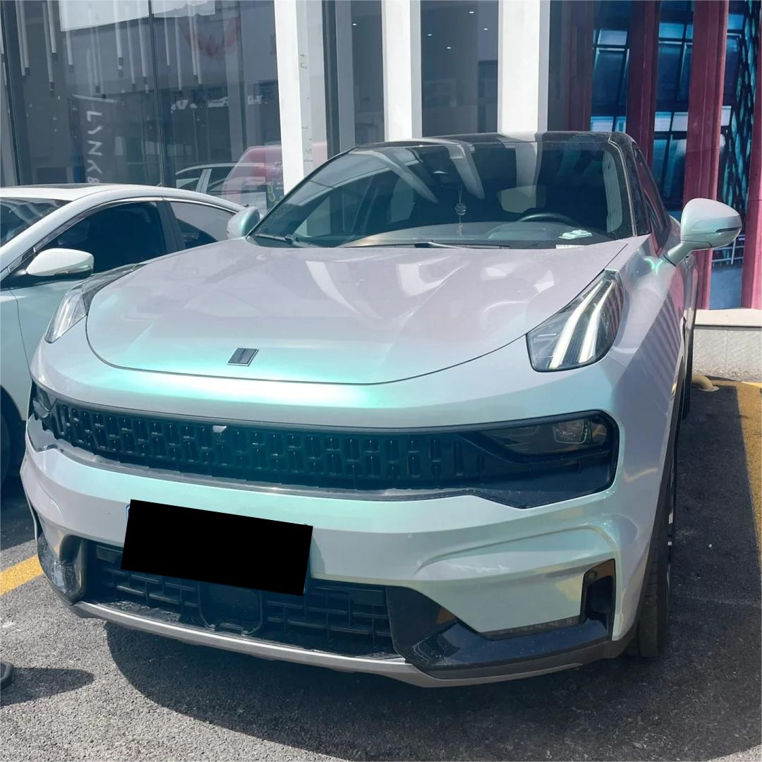 Gloss Metallic Chameleon Green Grey Car Vinyl Wrap