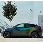 Gloss Metallic Rainbow Laser Flip Psychedelic Grey Car Vinyl Wrap
