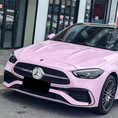 Gloss Millennial Pink Car Vinyl Wrap Sale Aston Martin 02