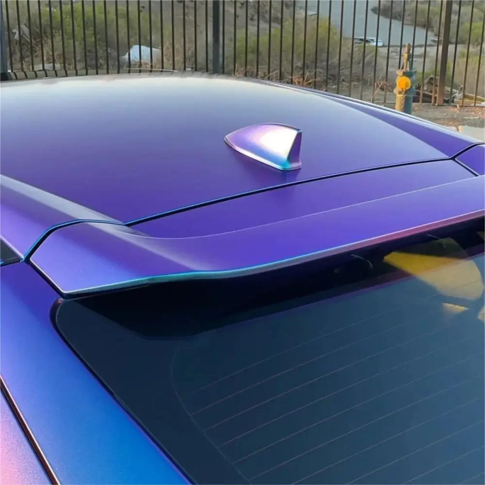 Matte Metallic Chameleon Diamond Purple Blue Car Vinyl Wrap