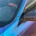 Matte Metallic Chameleon Diamond Purple Blue Car Vinyl Wrap