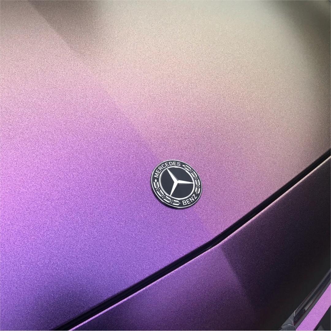 Matte Metallic Chameleon Diamond Yellow Purple Car Vinyl Wrap