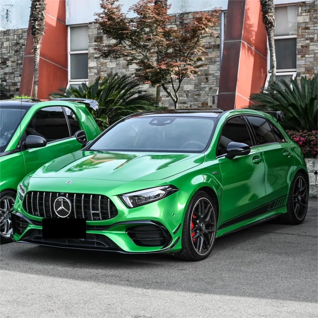 Gloss Metallic Apple Green Car Vinyl Wrap