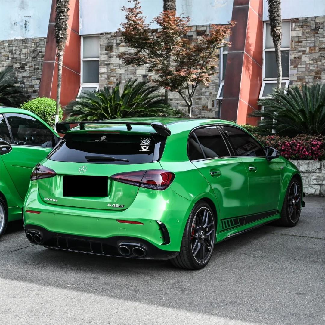 Gloss Metallic Apple Green Car Vinyl Wrap