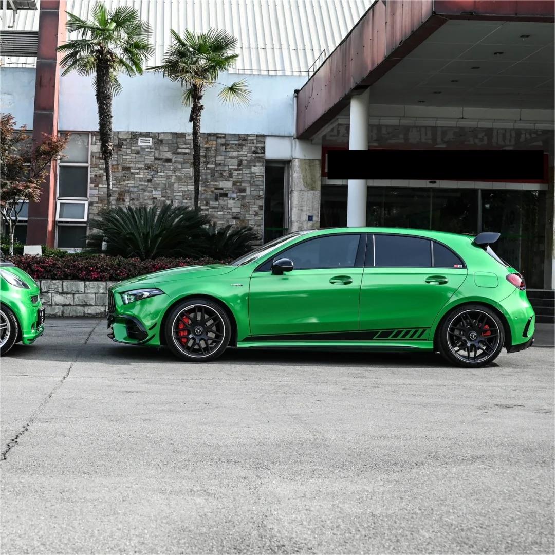 Gloss Metallic Apple Green Car Vinyl Wrap