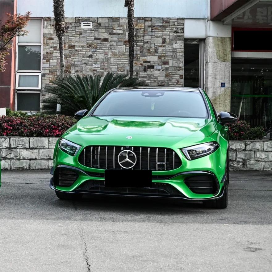 Gloss Metallic Apple Green Car Vinyl Wrap