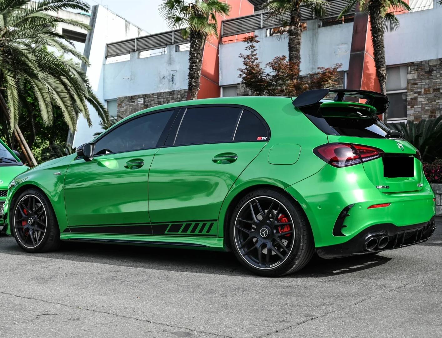 Gloss Metallic Apple Green Car Vinyl Wrap