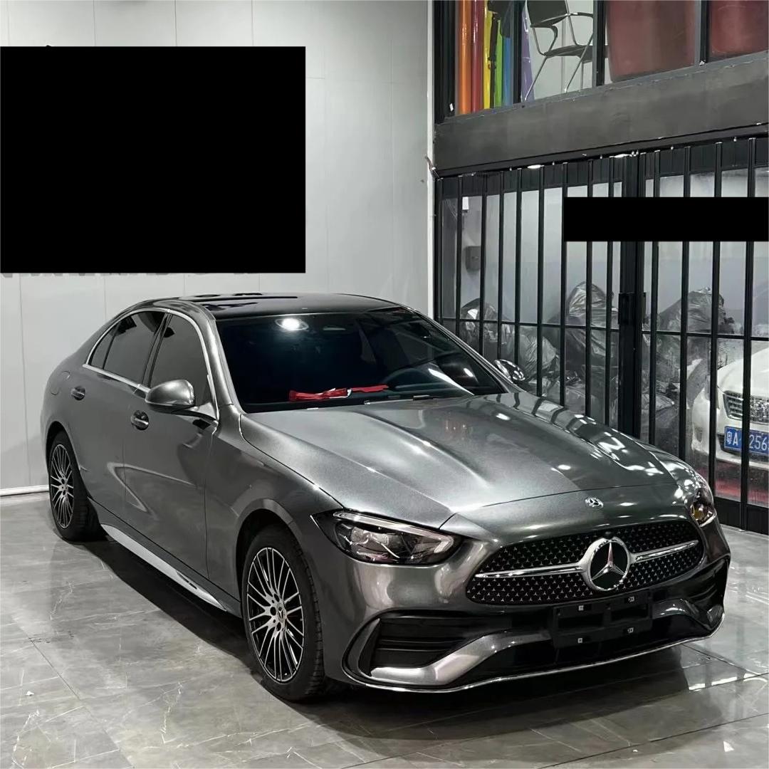 Gloss Metallic Diamond Graphite Light Grey Car Vinyl Wrap