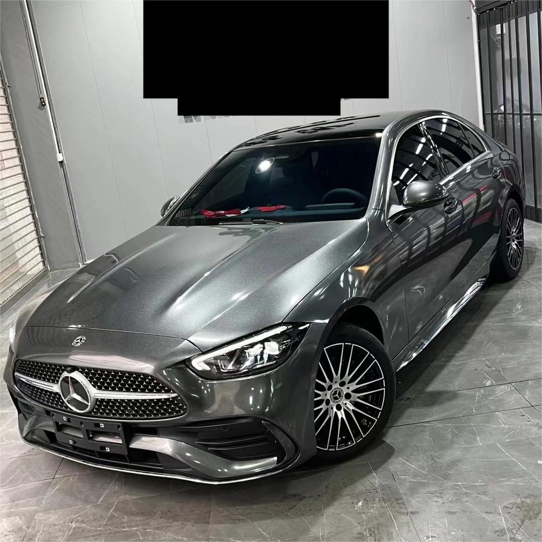 Gloss Metallic Diamond Graphite Light Grey Car Vinyl Wrap