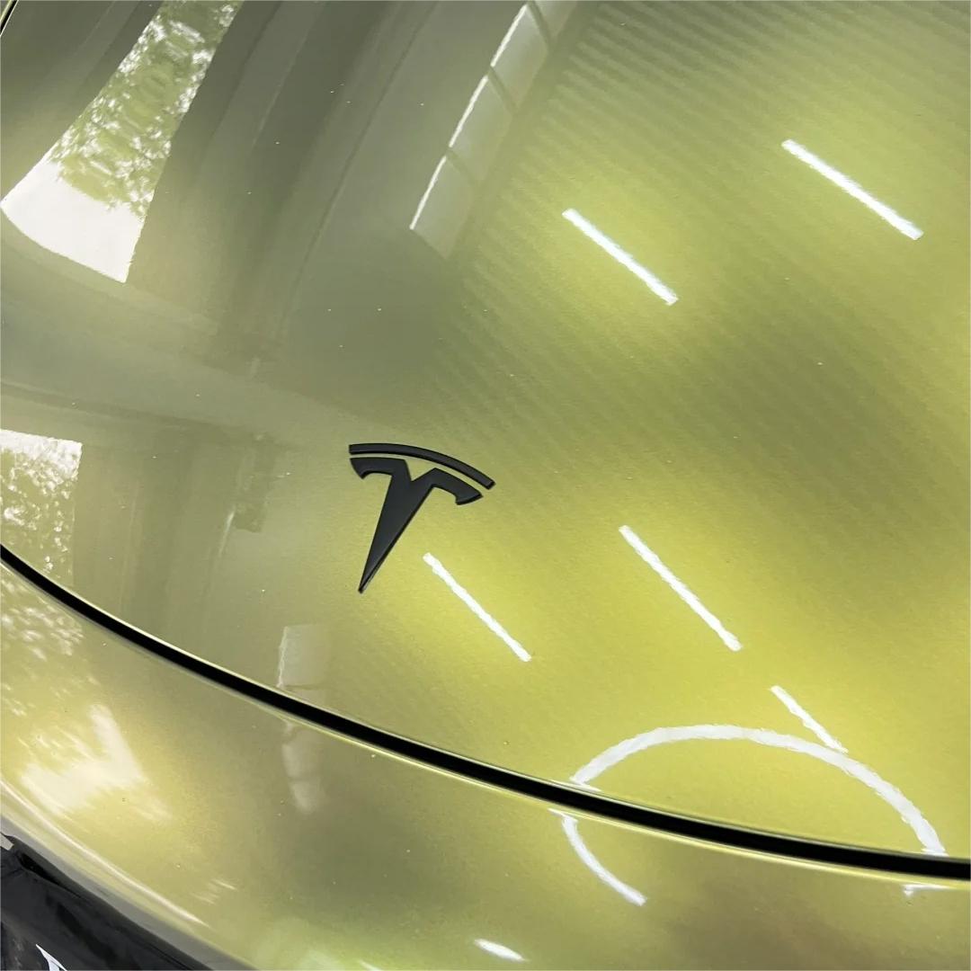 Gloss Metallic Green Gold Car Vinyl Wrap