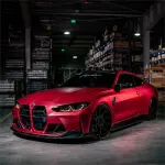 Matte Metallic Ceramics Red Car Vinyl Wrap
