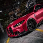 Matte Metallic Ceramics Red Car Vinyl Wrap