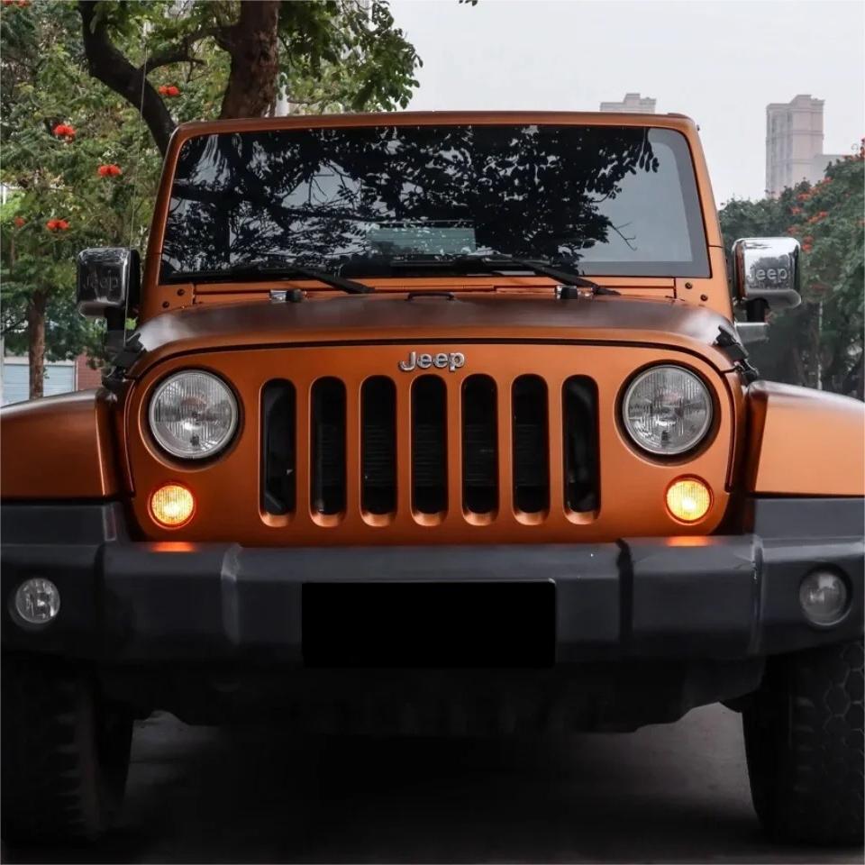 Matte Metallic Copper Brown Car Vinyl Wrap