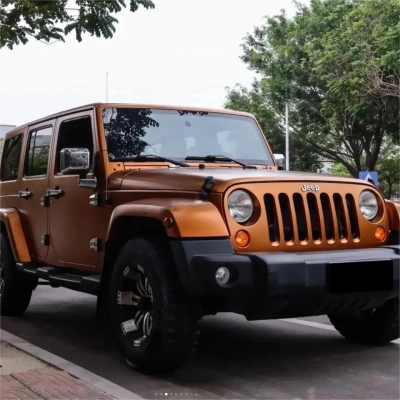 Matte Metallic Copper Brown Car Vinyl Wrap 02