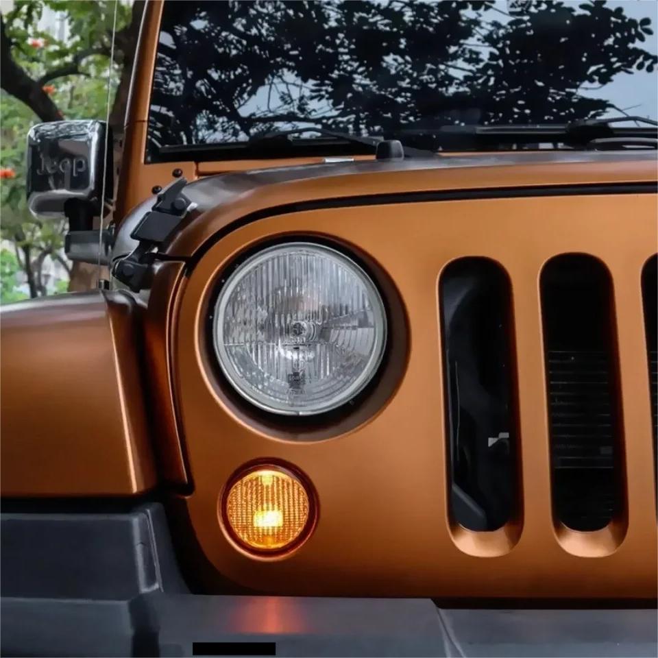 Matte Metallic Copper Brown Car Vinyl Wrap