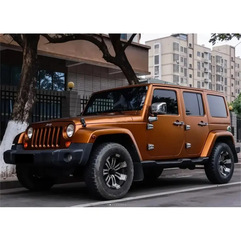 Matte Metallic Copper Brown Car Vinyl Wrap