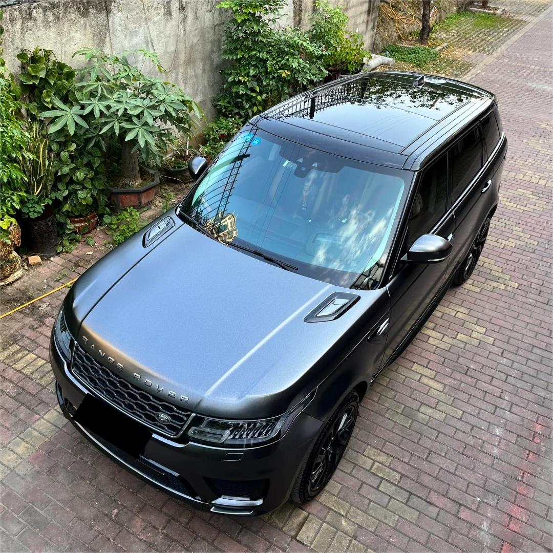 Matte Metallic Diamond Graphite Black Car Vinyl Wrap