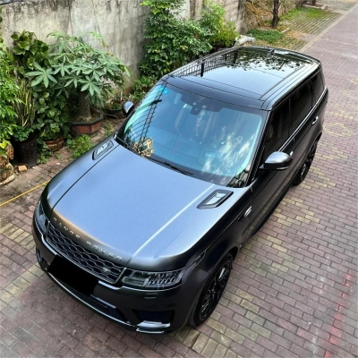 Matte Metallic Diamond Graphite Black Car Vinyl Wrap 02