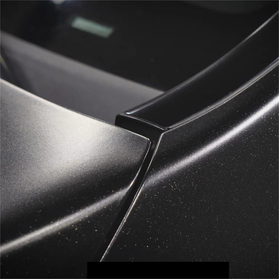Matte Metallic Sparkle Glitter Black Car Vinyl Wrap