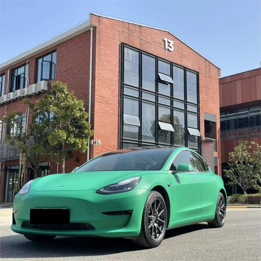 Matte Pine Green Car Vinyl Wrap