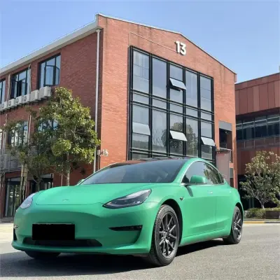 Matte Pine Green Car Vinyl Wrap 02