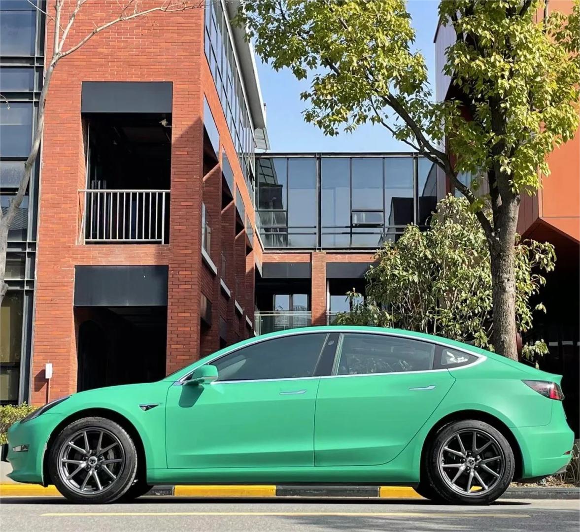 Matte Pine Green Car Vinyl Wrap