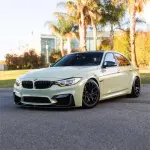 Gloss Light Khaki Green Car Vinyl Wrap Mercedes Benz