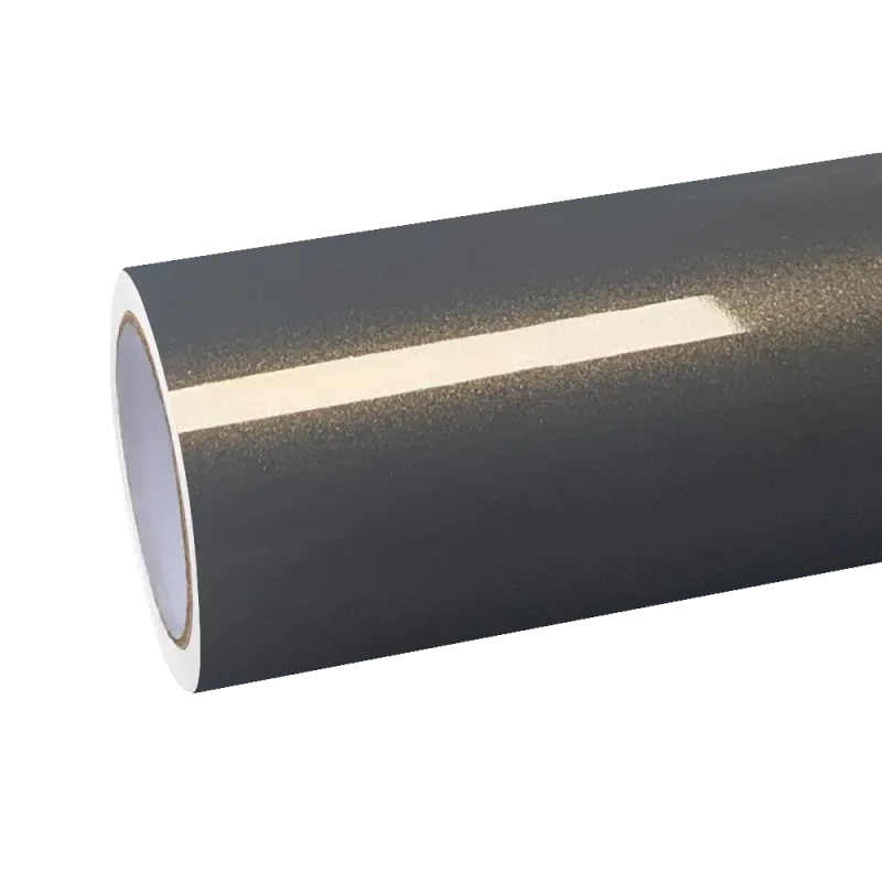 Gloss Metallic Glitter Grey Car Vinyl Wrap