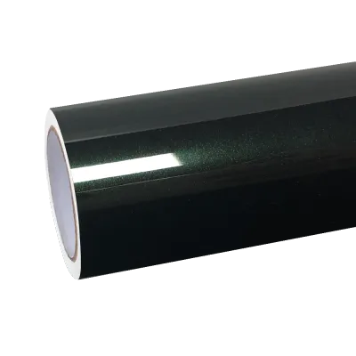 Gloss Metallic Diamond Benz Emerald Green Car Vinyl Wrap 01