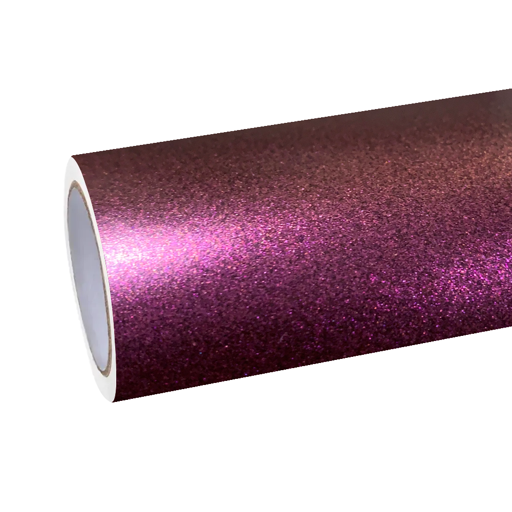 Matte Metallic Diamond Night Brown Red Car Vinyl Wrap