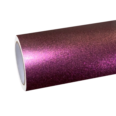 Matte Metallic Diamond Night Brown Red Car Vinyl Wrap 01