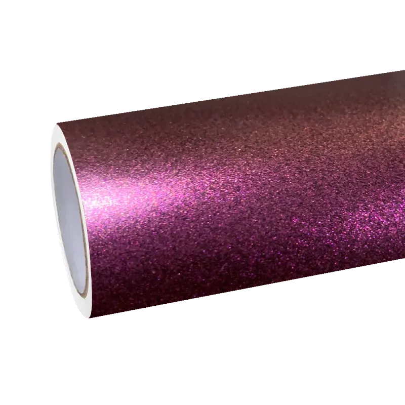 Matte Metallic Diamond Night Brown Red Car Vinyl Wrap