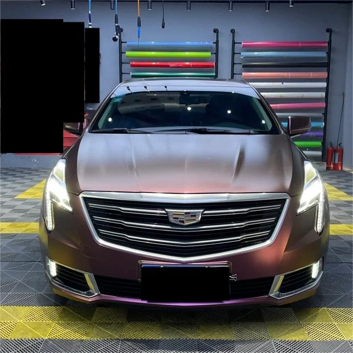 Matte Metallic Diamond Night Brown Red Car Vinyl Wrap