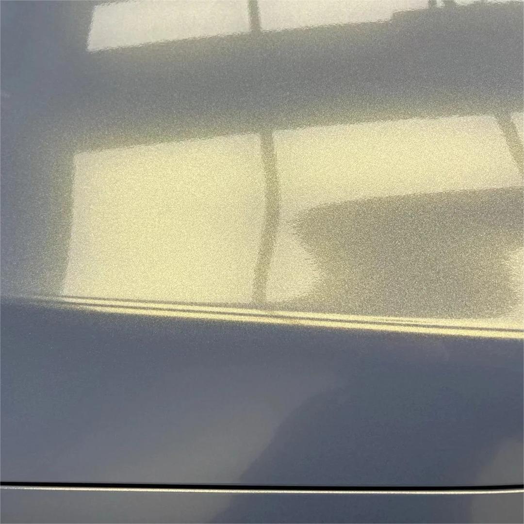 Gloss Metallic Diamond Chameleon Grey Gold Car Vinyl Wrap
