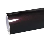 Gloss Diamond Chameleon Black Red Vinyl Wrap