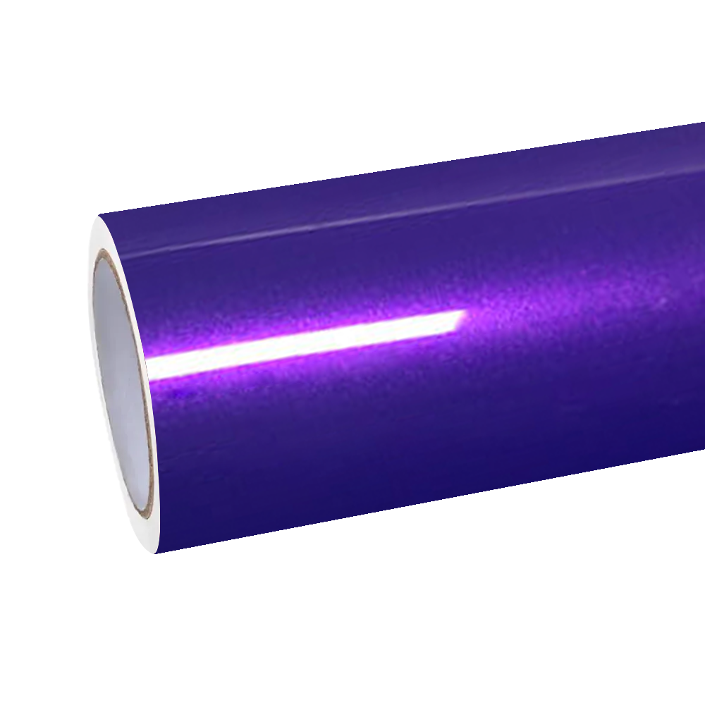 Glossy Metallic Royalty Purple Explosion Purple Vinyl Wrap PET